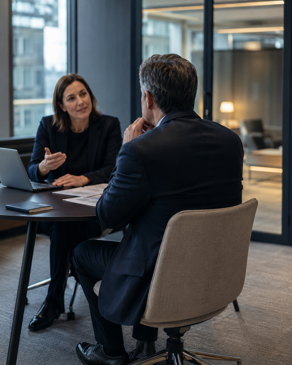 One-to-one coaching conversation focused on positioning and communicating value.